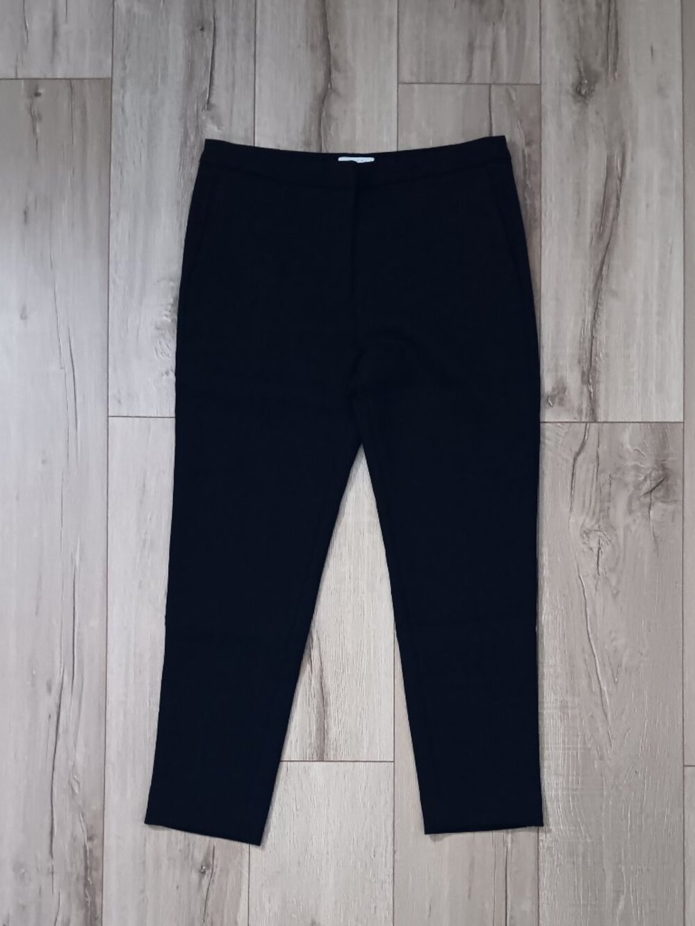 Sandro Paris Womens Marine Blue Tailored Trousers Slim Stretch Pants EU 40 US 8